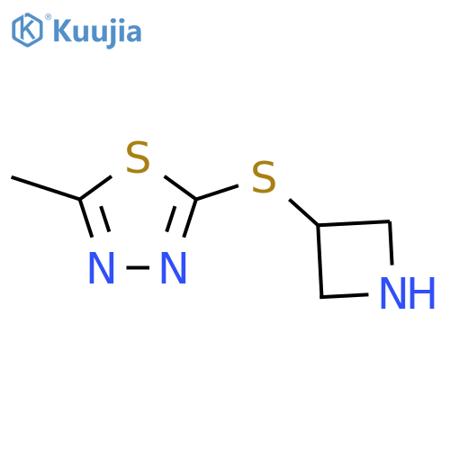 2-(Azetidin-3-ylsulfanyl)-5-methyl-1,3,4-thiadiazole structure