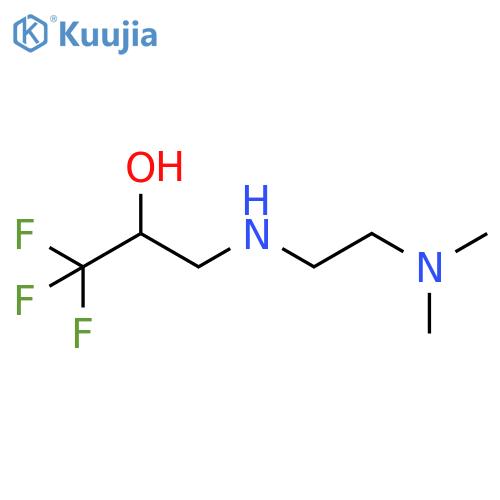 3-{2-(dimethylamino)ethylamino}-1,1,1-trifluoropropan-2-ol structure