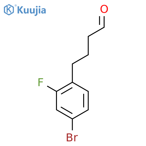 4-(4-bromo-2-fluorophenyl)butanal structure