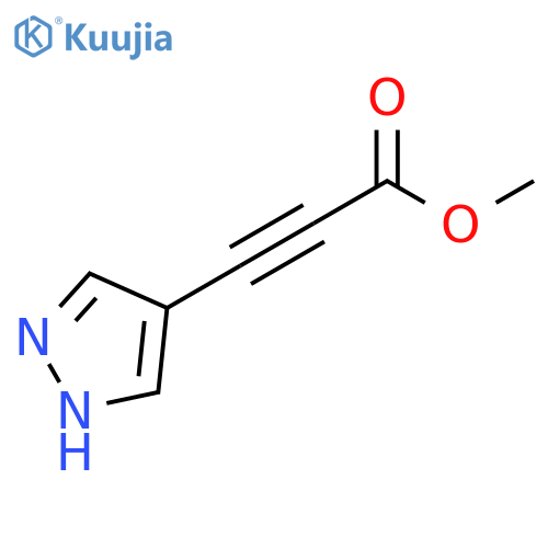 methyl 3-(1H-pyrazol-4-yl)prop-2-ynoate structure