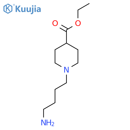 Ethyl 1-(4-aminobutyl)piperidine-4-carboxylate structure