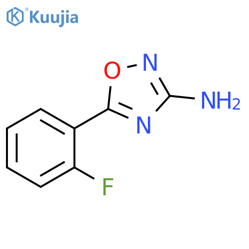 5-(2-fluorophenyl)-1,2,4-oxadiazol-3-amine structure