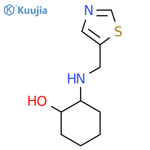 2-{[(1,3-thiazol-5-yl)methyl]amino}cyclohexan-1-ol structure