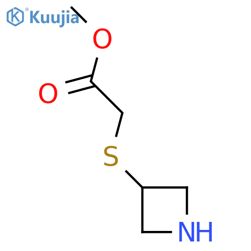 Methyl 2-(azetidin-3-ylsulfanyl)acetate structure