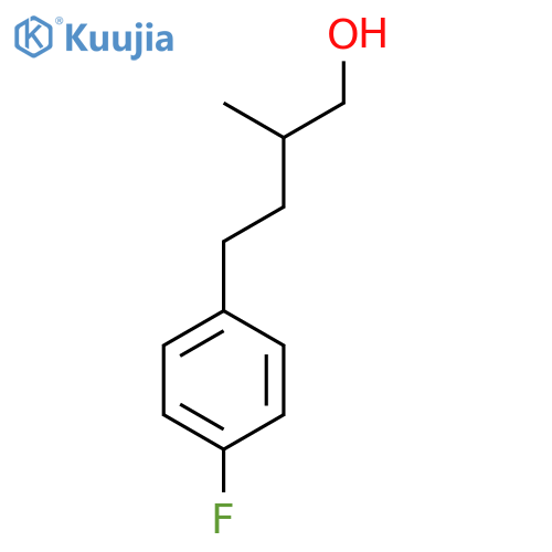 4-(4-Fluorophenyl)-2-methylbutan-1-ol structure