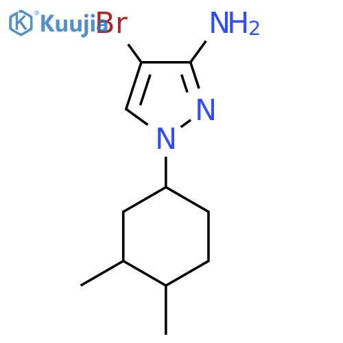 4-bromo-1-(3,4-dimethylcyclohexyl)-1H-pyrazol-3-amine structure