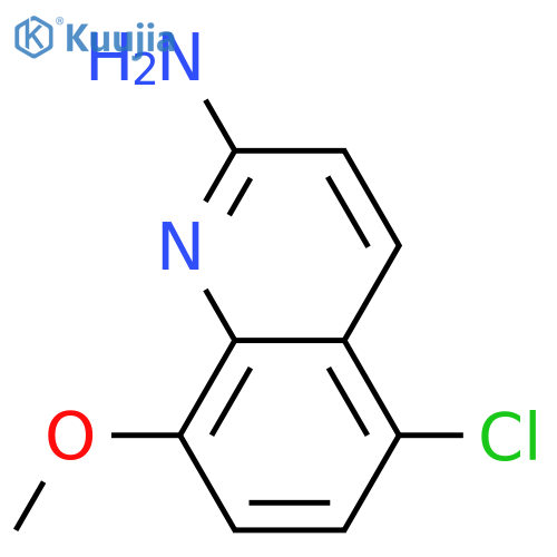 5-chloro-8-methoxyquinolin-2-amine structure