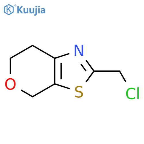 2-(chloromethyl)-4H,6H,7H-pyrano4,3-d1,3thiazole structure