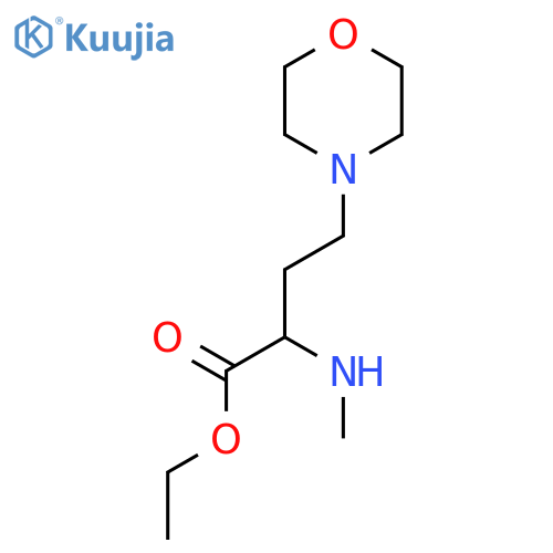 ethyl 2-(methylamino)-4-(morpholin-4-yl)butanoate structure