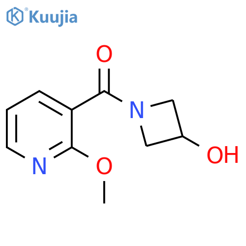 1-(2-methoxypyridine-3-carbonyl)azetidin-3-ol structure