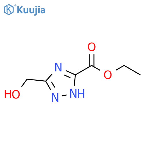 1H-1,2,4-Triazole-5-carboxylic acid, 3-(hydroxymethyl)-, ethyl ester structure