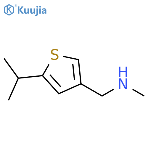 methyl({[5-(propan-2-yl)thiophen-3-yl]methyl})amine structure