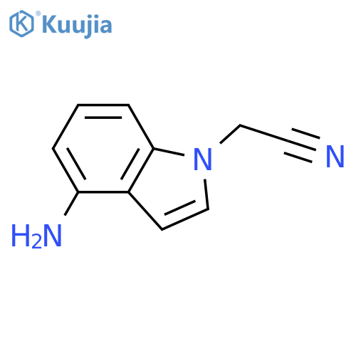 2-(4-amino-1H-indol-1-yl)acetonitrile structure