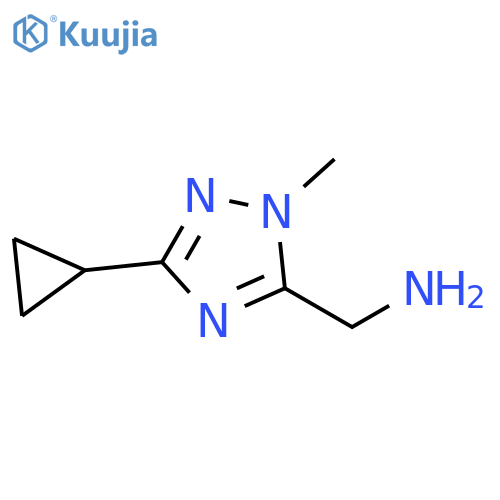 (3-CYCLOPROPYL-1-METHYL-1H-1,2,4-TRIAZOL-5-YL)METHANAMINE structure