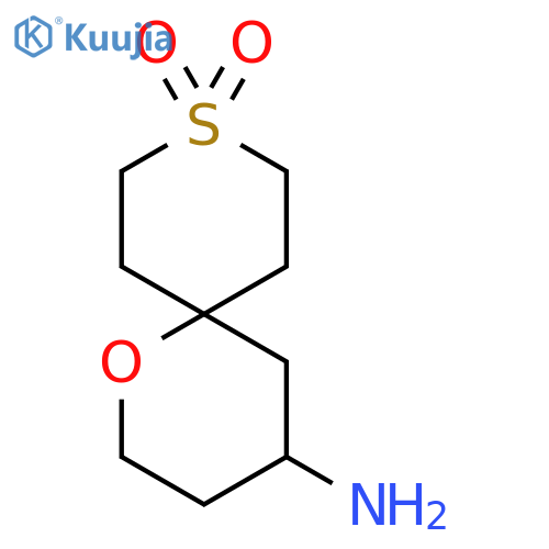 4-amino-1-oxa-9λ?-thiaspiro[5.5]undecane-9,9-dione structure