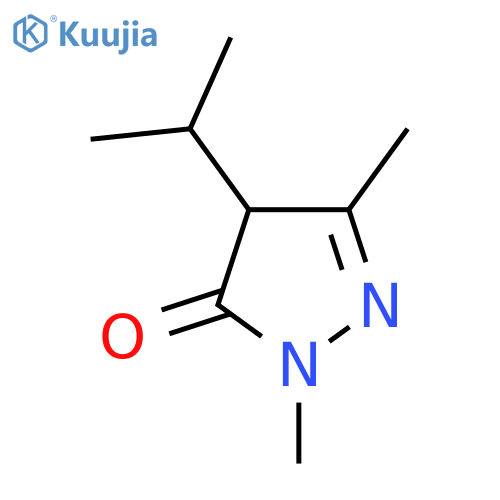 1,3-Dimethyl-4-(propan-2-yl)-4,5-dihydro-1H-pyrazol-5-one structure