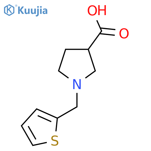 1-(Thiophen-2-ylmethyl)pyrrolidine-3-carboxylic acid structure
