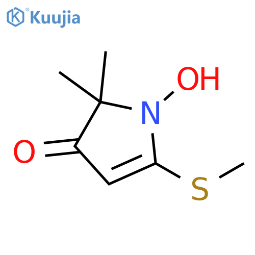 3H-Pyrrol-3-one, 1,2-dihydro-1-hydroxy-2,2-dimethyl-5-(methylthio)- structure