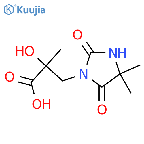 3-(4,4-dimethyl-2,5-dioxoimidazolidin-1-yl)-2-hydroxy-2-methylpropanoic acid structure