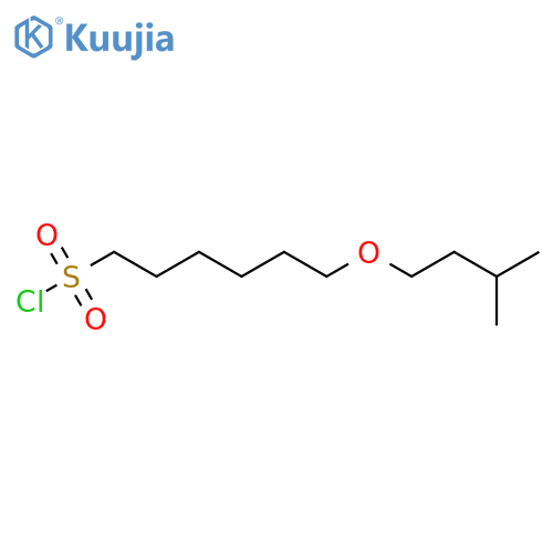6-(3-methylbutoxy)hexane-1-sulfonyl chloride structure