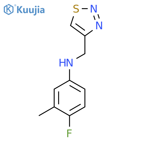 4-fluoro-3-methyl-N-(1,2,3-thiadiazol-4-yl)methylaniline structure