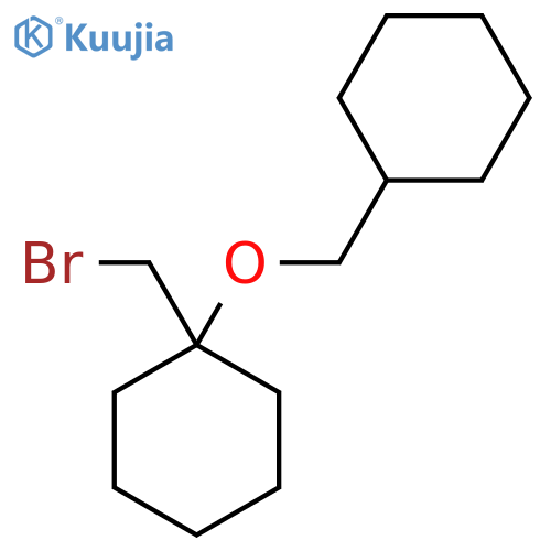 1-(bromomethyl)-1-(cyclohexylmethoxy)cyclohexane structure