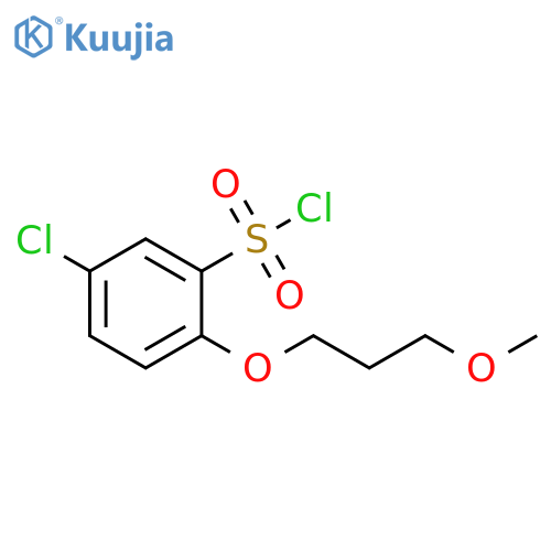 5-chloro-2-(3-methoxypropoxy)benzene-1-sulfonyl chloride structure