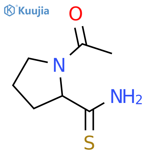 1-acetylpyrrolidine-2-carbothioamide structure