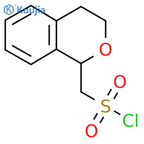 (3,4-dihydro-1H-2-benzopyran-1-yl)methanesulfonyl chloride structure