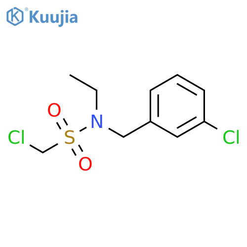 Methanesulfonamide, 1-chloro-N-[(3-chlorophenyl)methyl]-N-ethyl- structure