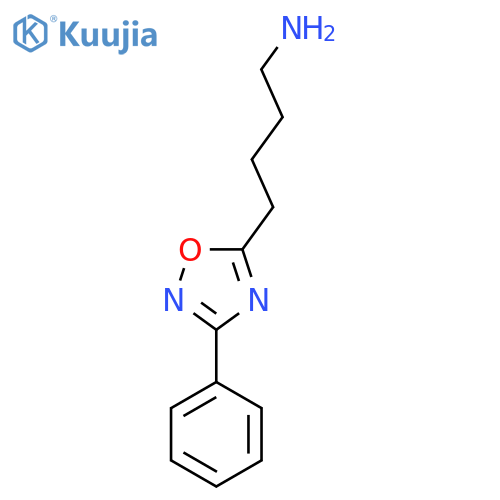 3-Phenyl-1,2,4-Oxadiazole-5-butanamine structure
