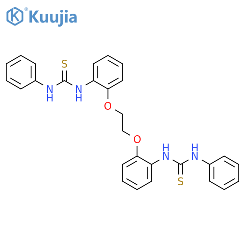 Thiourea, N,N''-[1,2-ethanediylbis(oxy-2,1-phenylene)]bis[N'-phenyl- structure