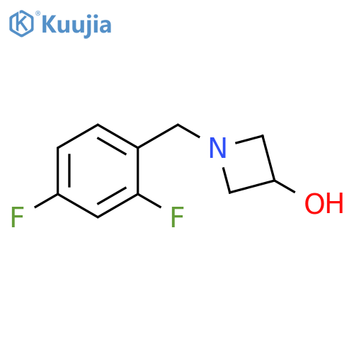 1-[(2,4-difluorophenyl)methyl]azetidin-3-ol structure