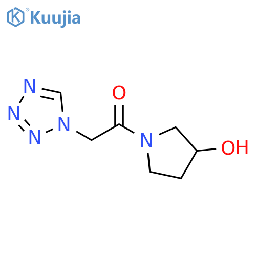 1-(3-hydroxypyrrolidin-1-yl)-2-(1H-1,2,3,4-tetrazol-1-yl)ethan-1-one structure
