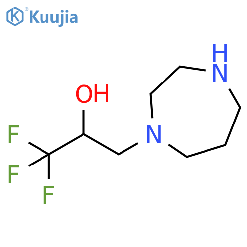 3-(1,4-diazepan-1-yl)-1,1,1-trifluoropropan-2-ol structure