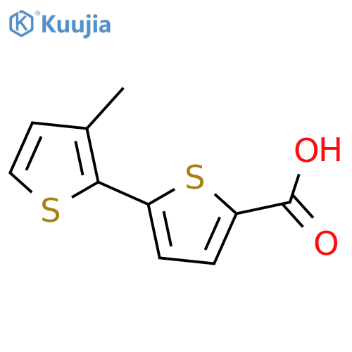 5-(3-methylthiophen-2-yl)thiophene-2-carboxylic acid structure
