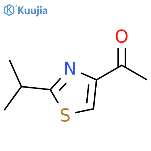1-2-(propan-2-yl)-1,3-thiazol-4-ylethan-1-one structure