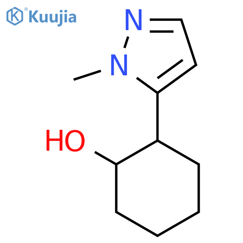 2-(1-Methyl-1H-pyrazol-5-yl)cyclohexan-1-ol structure