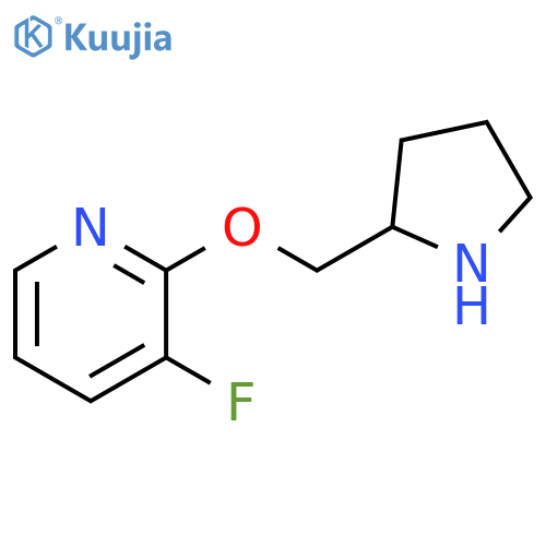 3-fluoro-2-[(pyrrolidin-2-yl)methoxy]pyridine structure