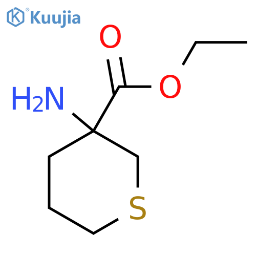 Ethyl 3-aminothiane-3-carboxylate structure