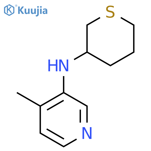 4-methyl-N-(thian-3-yl)pyridin-3-amine structure