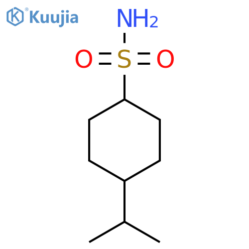 4-(propan-2-yl)cyclohexane-1-sulfonamide structure