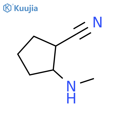 2-(methylamino)cyclopentane-1-carbonitrile structure
