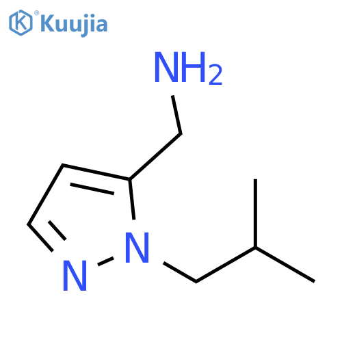1-(2-methylpropyl)-1H-pyrazol-5-ylmethanamine structure