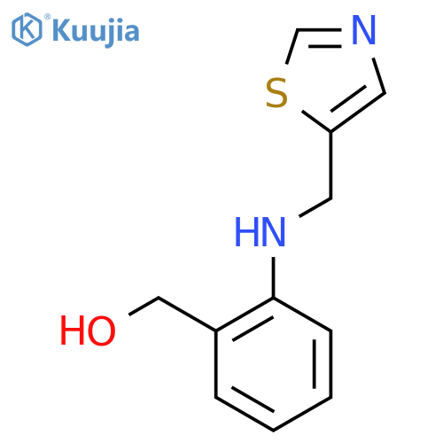 (2-{(1,3-thiazol-5-yl)methylamino}phenyl)methanol structure