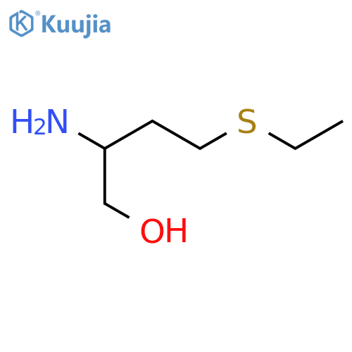 2-amino-4-(ethylsulfanyl)butan-1-ol structure