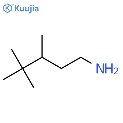 3,4,4-trimethylpentan-1-amine structure