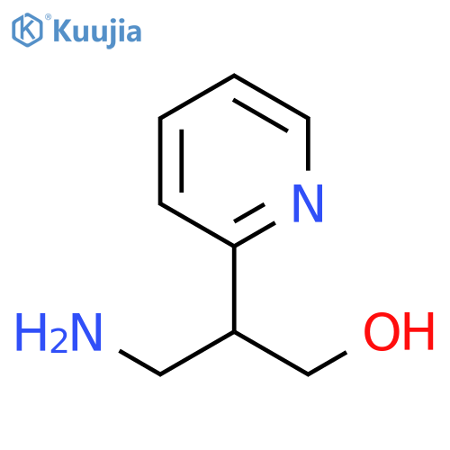 3-amino-2-(pyridin-2-yl)propan-1-ol structure
