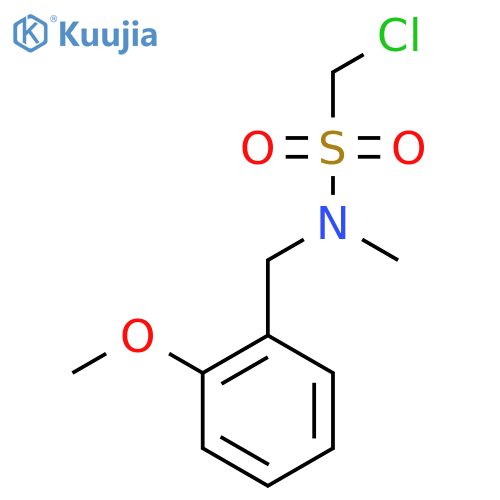 1-chloro-N-[(2-methoxyphenyl)methyl]-N-methylmethanesulfonamide structure