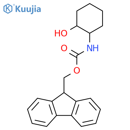 (9H-fluoren-9-yl)methyl N-(2-hydroxycyclohexyl)carbamate structure